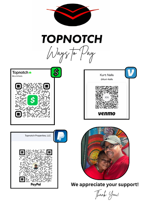 Topnotch Ways to Pay — Cash App, Venmo, and PayPal QR codes