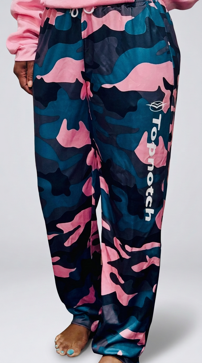 Pink & Teal Camo Joggers