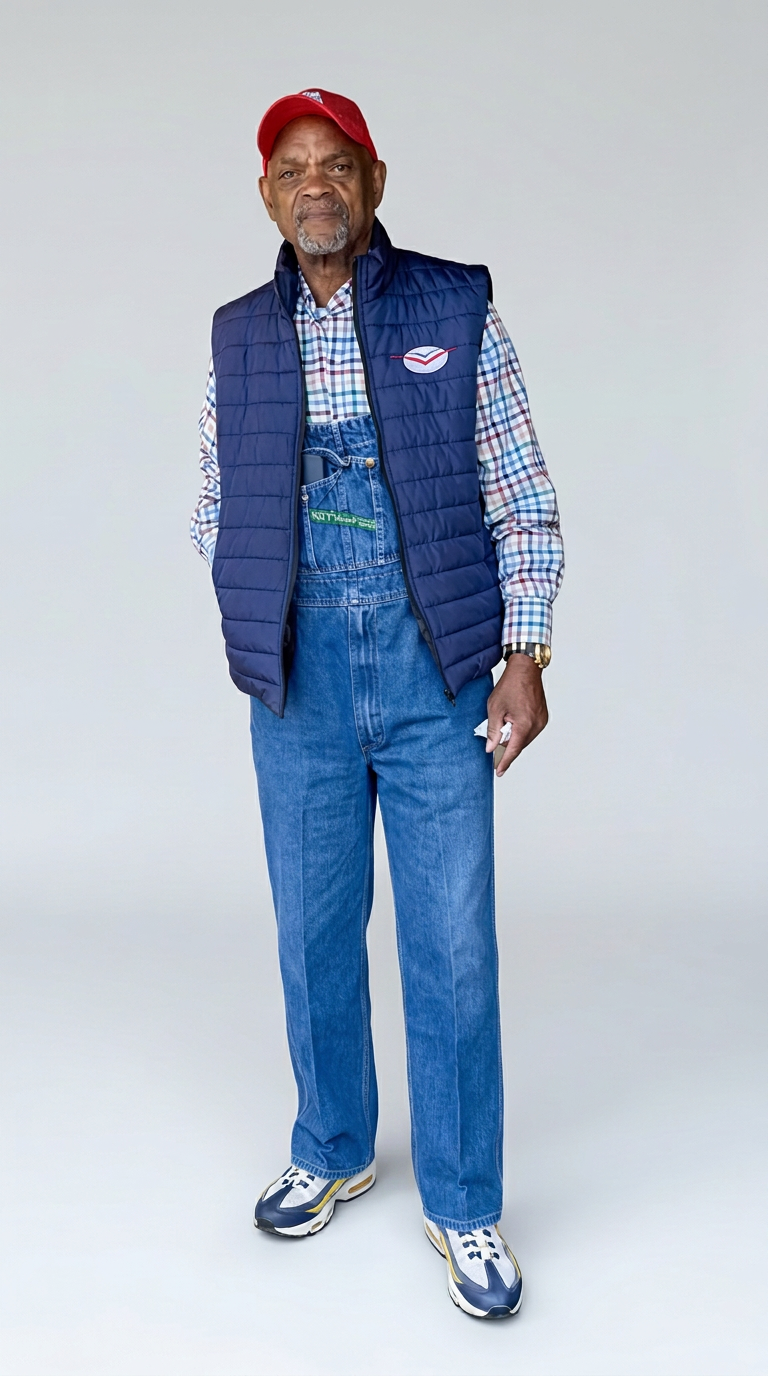 Navy Puffer Vest