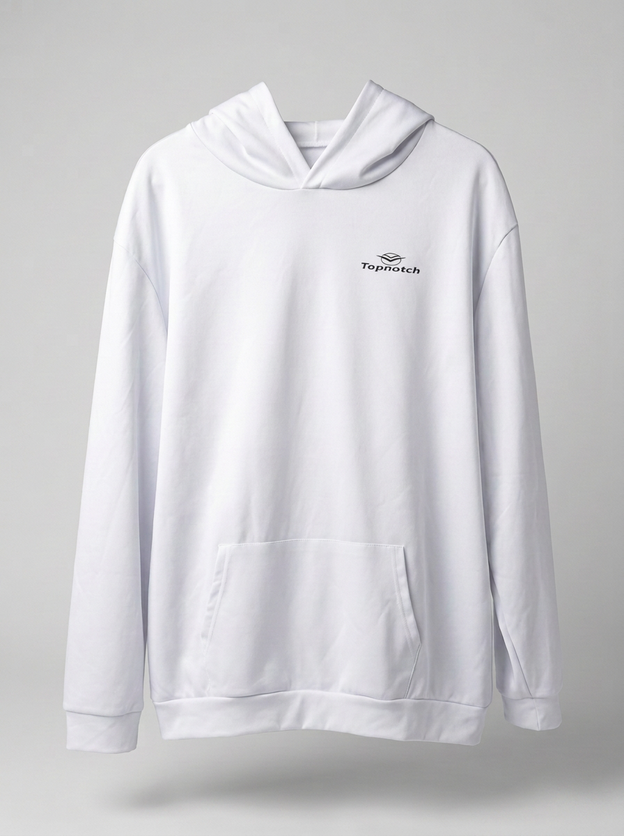 White Logo Hoodie