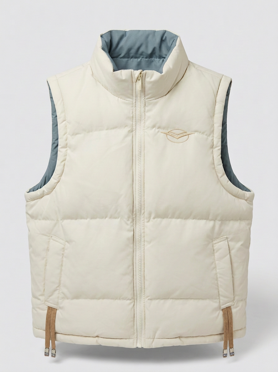 Cream Puffer Vest